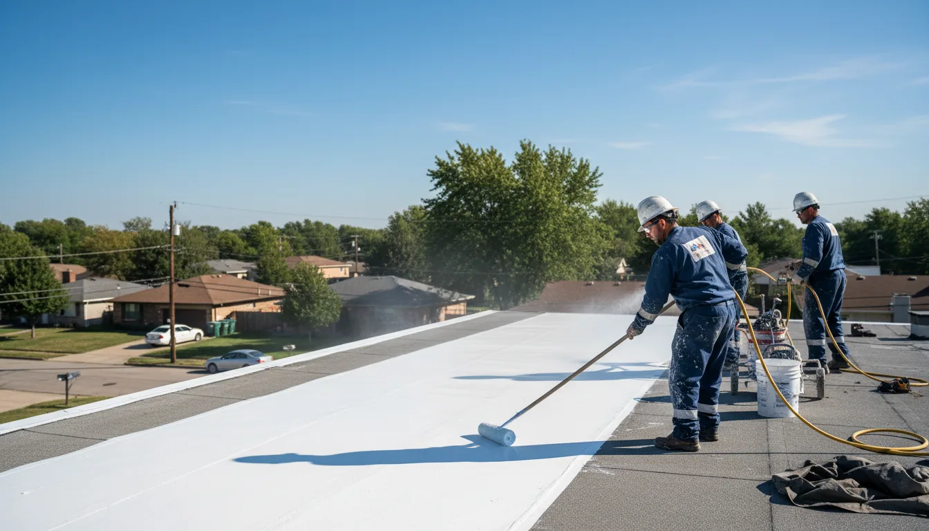 Commercial roof coating in Leivasy, WV near me